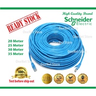 Schneider Electric Cat6 LAN Cable (20/25/30 Meters) RJ45 Gigabit Ethernet 100% Full Copper Cable