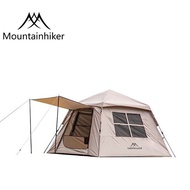 Mountainhiker Camping Self-Drive  Automatic Pop Up Tent 150d Coated Silver Oxford Cloth Rain And Sunproof Khemah Besar