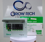 NANO PLUG ON TYPE ตู้คอนซูมเมอร์ยูนิต 6ช่อง MCB/RCBO