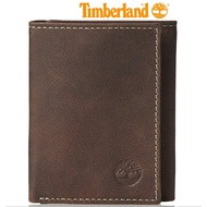 Timberland Men's Cloudy Trifold Wallet, gift box (brown)