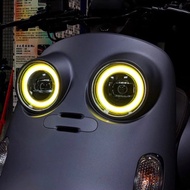 YAMAHA 山葉 Vinoora 大燈光圈 黃藍色 2個