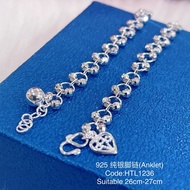 925纯银脚链(925 Silver Anklet)Rantai Kaki perak925