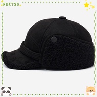 NEXTSG Earflap Russian Hats, Faux Fur Thickened Bomber Hat, Warm Dad Hats