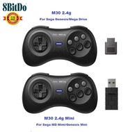 Original 8BitDo M30 2.4G MD Mini Wireless Controller Bluetooth Gamepad Joystick for Sega Genesis MiniMega Drive Mini for Switch Gamepad for Nintendo Switch Android MacOS Steam PC