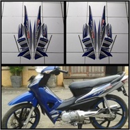 STICKER STRIPING LIS LES POLET PLAT PLISIR BODY MOTORCYCLE HONDA SUPRAFIT NEW 2006 DISK BRAKE SILVER