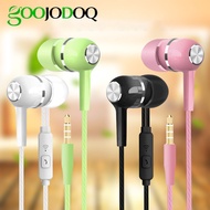 GOOJODOQ Sporty Earbuds With Jack And Built-In Microphone - Macaron Colour (3.5mm)