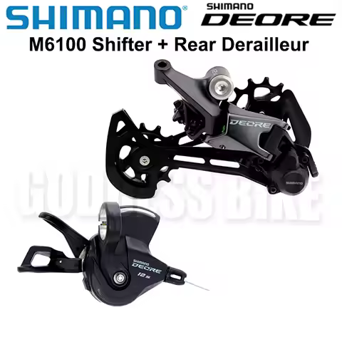 SHIMANO DEORE 12v M6100 Groupset SL M6100 Shift Lever RD M6100 SGS Rear Derailleur 12 Speed Mountain