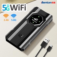 Benton Unlocked 5g Wifi Mobile Hotspot Device Dual Band Portable Wifi 7000mah Wifi6 Cat12 5g Travel 