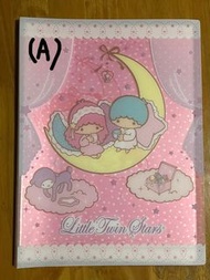 (A) Sanrio 2010 Little Twin Stars 文件夾（$80）；(B) Makoto Muramatsu 單行簿 (二手）（$28）；(C) Sanrio 2014 Pochac