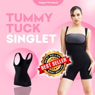 Tummy Tuck Singlet Lemak TerleTuck Body Shaper Tummy Control Body Shaper