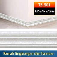 List Wall foam dinding 3D List Border Wallpaper foam Pembatas Wall foam Murah plafon tempel atap Wal