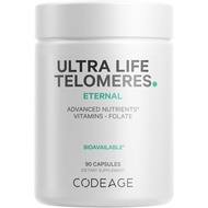 Codeage Ultra Life Telomeres plement - 5 MTHF Folate Vitamin B9, Vitamin B12 Methylcobalamin, Vitami