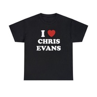 Saya Suka Tee Uniseks Chris Evans, Saya Suka T-shirt Pakaian Lelaki T-Shirt