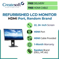 Refurbished LCD Monitor HDMI port 22 24 Inch [FREE DELIVERY]