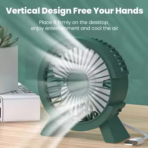 Mini USB Rechargeable Table Fan Portable USB Small Fan Fan for Student Dormitory Computer Summer Gad