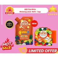 888 Total White Refill Lotion & Whitening Soap Combo - Ultimate Brightening & Hydration Set