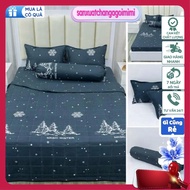 Combo Bedding Set 1M2X2M,1M6X2M,1M8X2M,2MX2M2 Poly Cotton - Black Pine Tree Pattern