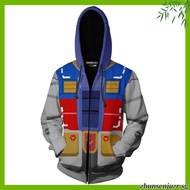 NDAM Zipper Hoodie 3D Print Jacket Fashion Coat