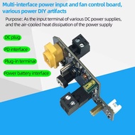 Multi Interface Power Input and Fan Control Board Various Power Supply DIY Module Three Gear Adjustm