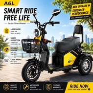 New Mini Basikal Elektrik 3 Roda Scooter Electric Tricycle Skuter Elektrik Dewasa 3 Roda Ebike Scoot