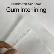 5520/5530 Pengeras Kain gam Craft / Interlining Cloth with gum/ Cotton Stabilizer Lining