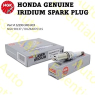 (SG Stock) NGK 90137 Laser Iridium Spark Plug DILZKAR7C11S for Honda Vezel / Shuttle / Fit / Jazz / Honda etc