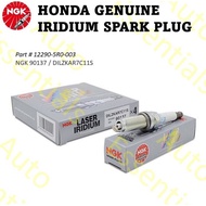 (SG Stock) 4pc NGK 90137 Laser Iridium Spark Plug DILZKAR7C11S for Honda Vezel / Shuttle / Fit / Jaz