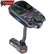 RL PD Fast Charge Bluetooth Hands-free Car Charger FM Transmitter Car MP3 Player U Disk Card BC86 C5