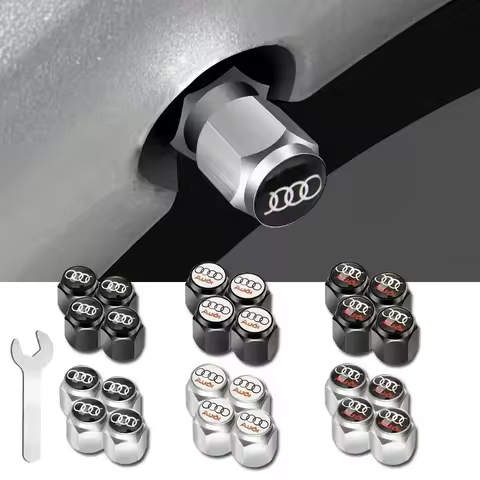 Car Wheel Tire Valve Cap for Audi Sline A3 Q5L Q5 A4L Q3 A6 A6L S4 S5 S6 S7 A4 B8 A5 Q7 A7 B5 S3 TT 