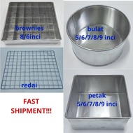 loyang petak loyang bulat loyang kek lapis loyang tinggi acuan kek cake mold 5 6 7 8 9 inchi loyang 