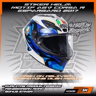 AGV CORSA R ESPGARO 2017 HELMET STICKER Helmet Motorcycle Helmet Accessories