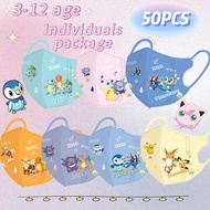 3D Pok É Mon Children's Mask Cute Fat Ding Pok É Mon Printed Mask Suitable for Children Aged 3-12 In