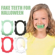 Vampire Luminous Fake Teeth Glow Dentures Mouth Braces Fangs Halloween Party Makeup Cosplay Prop