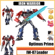 IRON WARRIOR IW-07 leader Optimus Prime Leader's Certificate Charge Column Finished Product Super Mo
