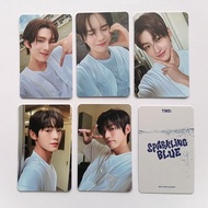 Kpop TWS 1st Album phát sáng màu xanh photocards shinyu dohoon youngjae Hanjin jihoon kyungmin thẻ ả
