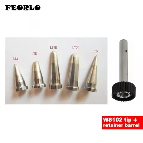 FEORLO 5pcs/set LTA LTB LTBB LTCC LTO with 1pcs soldering tip retainer barrel FOR Weller WSD81, WSP8