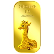 Puregold 1g Female Giraffe Gold Bar | 999.9 Pure Gold