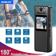 BOBLOV A21 1080P กล้องจิ๋ว128GB กล้องแอ็กชันกีฬา A22ที่มีเลนส์หมุน ° 180การมองเห็นได้ในเวลากลางคืน D