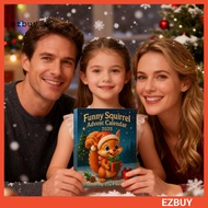 {ezbuy.my1}Squirrel Advent Calendar 2025 24-Day Christmas Countdown Calendar with 24 2D Acrylic Squi