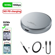HBGER M.2แม่เหล็ก2230 NVMe SSD เคส USB SSD Magsafe C 3.2 Gen2 10Gbps To NVMe PCI-E สำหรับ iPhone 15