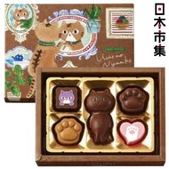 日本 芥川製菓 Uchino Nyanko 我家貓咪 鏡に夢中 可愛造型朱古力 禮盒 5粒裝【市集世界 - 日本市集】此日期前最佳：2026年05月31日