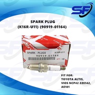 💯TOYOTA ALTIS 2004-2008Y,VIOS NCP42 ZZE142 2006-2013Y,AE101 SPARK PLUG (K16R-U11)(90919-01164)(1SET 