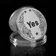 Yes Or No Coin Make Decision Coin Double Sided Coin YES/NO Decision Lucky Coin Wishing Coin 决策币 许愿币 