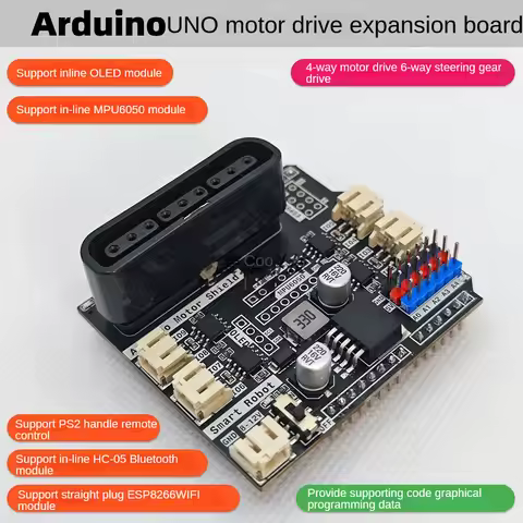 6-12V 4 Channels Motor Driver Shield Board for Arduino UNO R3 Mecanum Wheel Robot Car Tank Chassis f