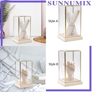 [Sunnimix] Collectible Glass Display Case Decoration Storage Box for Action Figures