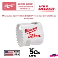 Milwaukee 60mm HOLE DOZERTM Hole Saw Bi-Metal Cups 49-56-9630