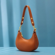 French Niche Design Underarm Bag High-End Soft Leather Shoulder Baguette Bag 2025 Spring Baguette Ba