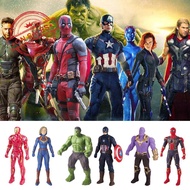 MARVEL Avengers Movie Superheroes Hulk Iron Man Captain Figure Toy America PVC Spiderman G9L2
