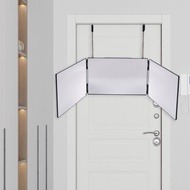 [lzdxwcke3pu] 3 Way Mirror for Men and Women Folding Trifold Mirror with Telescoping Hooks