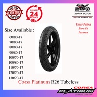 Norva Motor Tayar Corsa R26 70/80-17 80/80-17 90/80-17 100/70-17 110/70-17 120/70-17 130/70-17